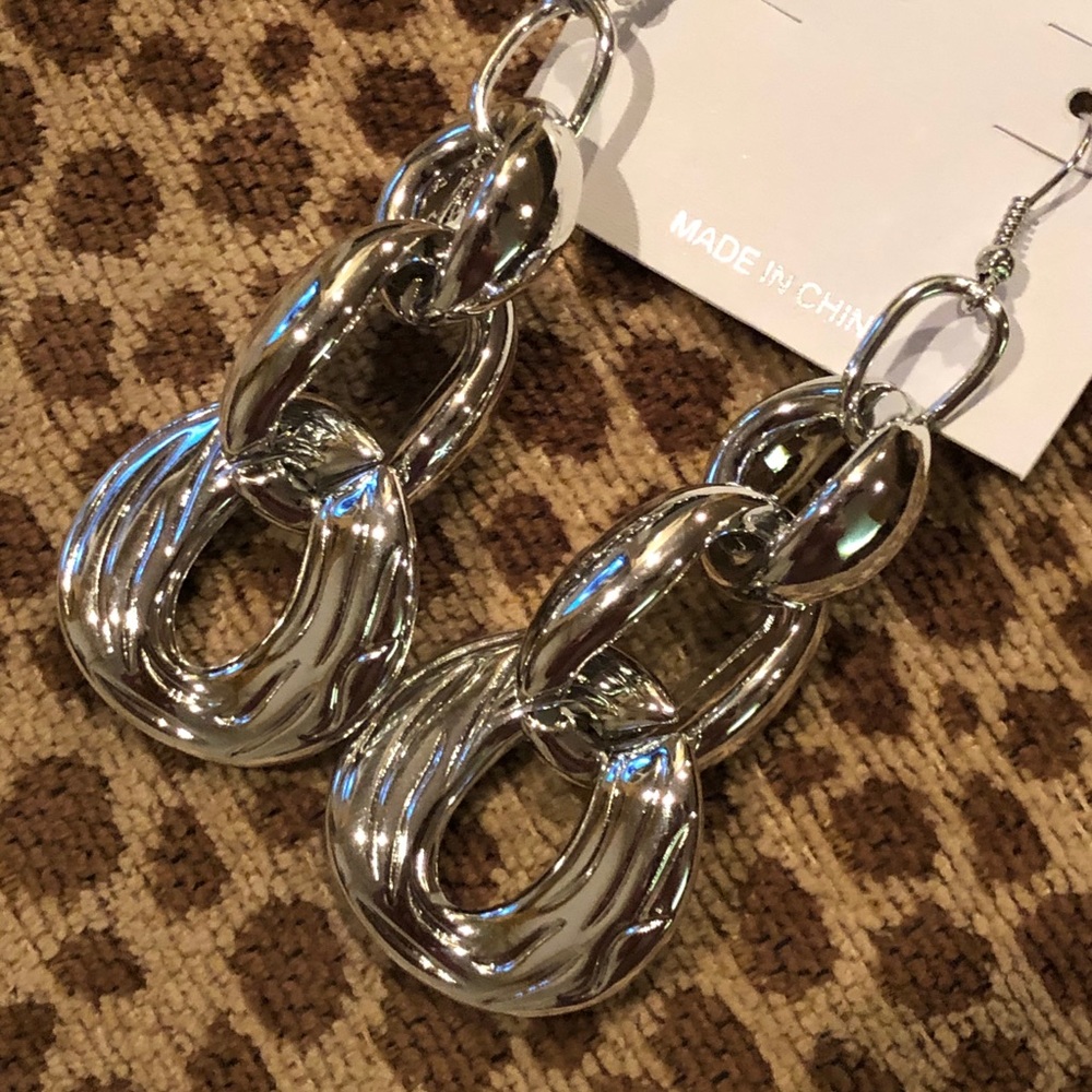 Brand New Silver Toned Earrings!!